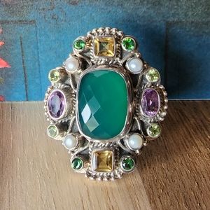 Nicky Butler RAJ LIMITED Chalcedony 925 Sterling Silver Size 6 Ring Designer NB